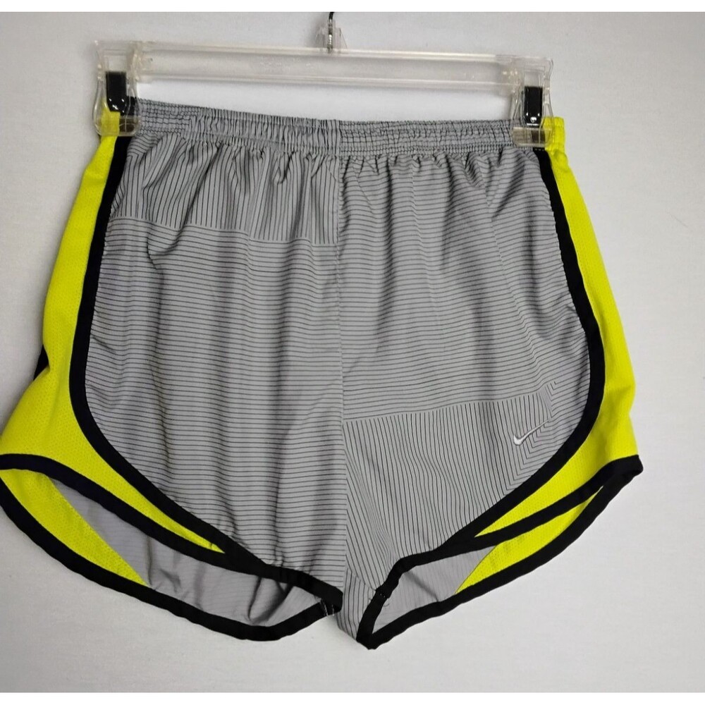Nike Dri Fit Womens Sz XS with lined Brief Athletic Running Shorts in Gray